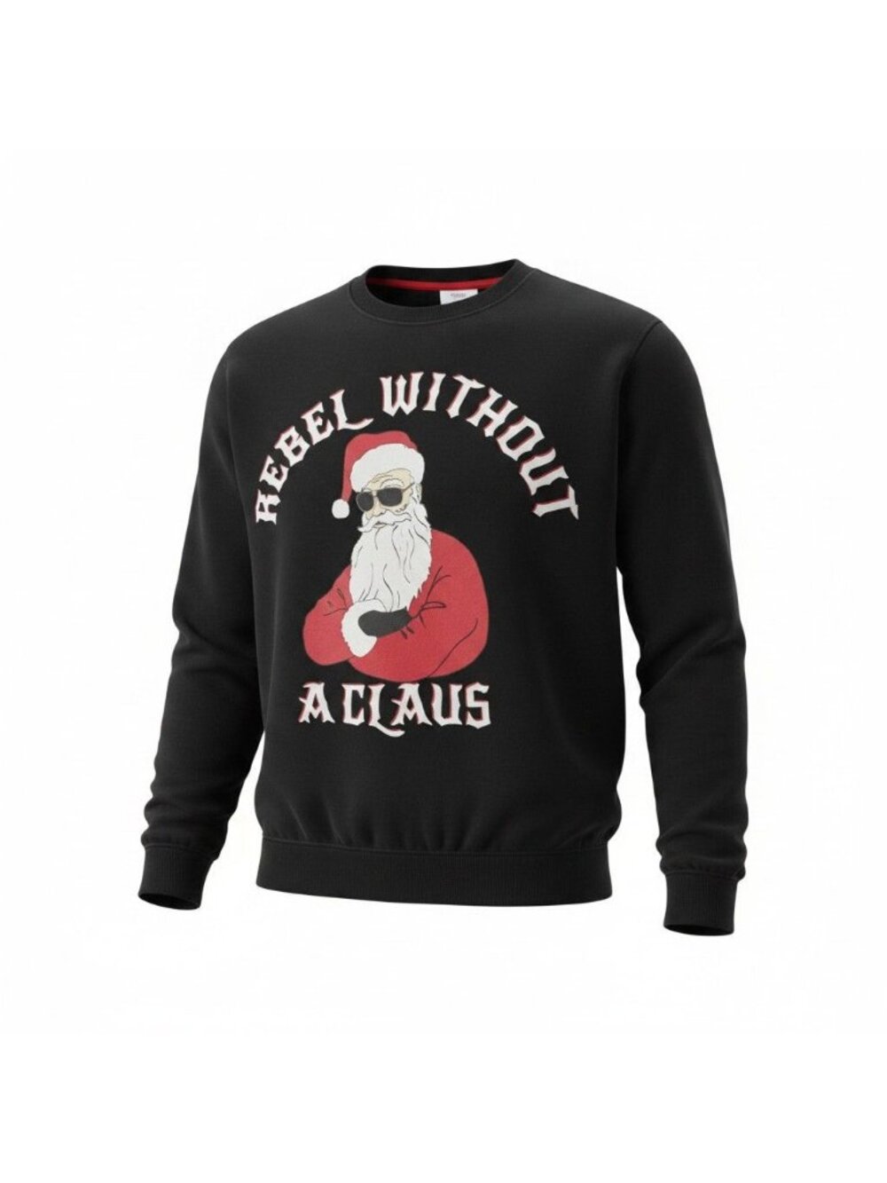 Christmas Sweatshirt Mens Size XL Rebel Without A Claus by Holiday Time